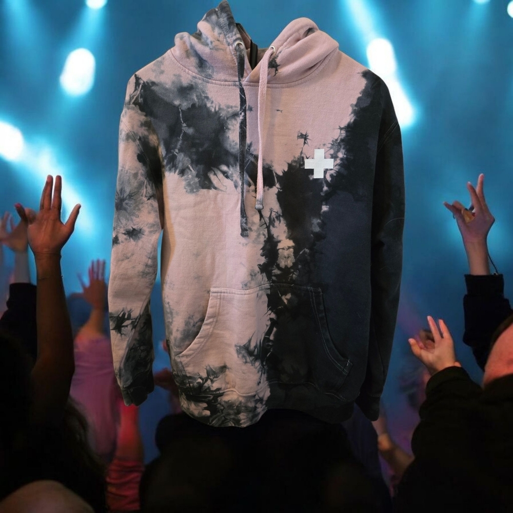 Dan & Shay Black & Pink Fleece The Arena Tour 2020 Pullover Hoodie S